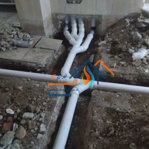 اجرای انشعاب فاضلاب شهری