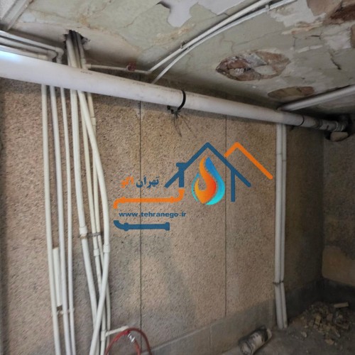 رفع نشتی لوله فاضلاب توکار بدون تخریب